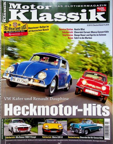 Deckblatt Motor Klassik (03/2010)